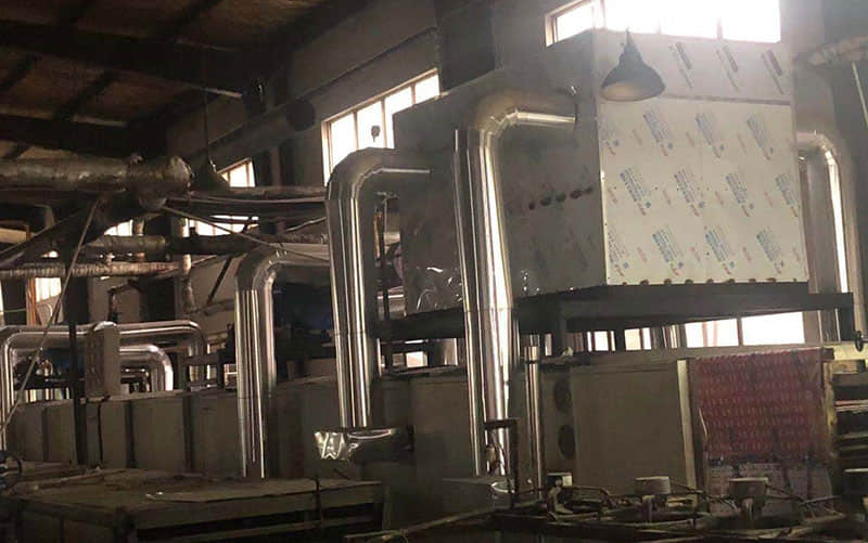 双层双排天然气扑克上光机